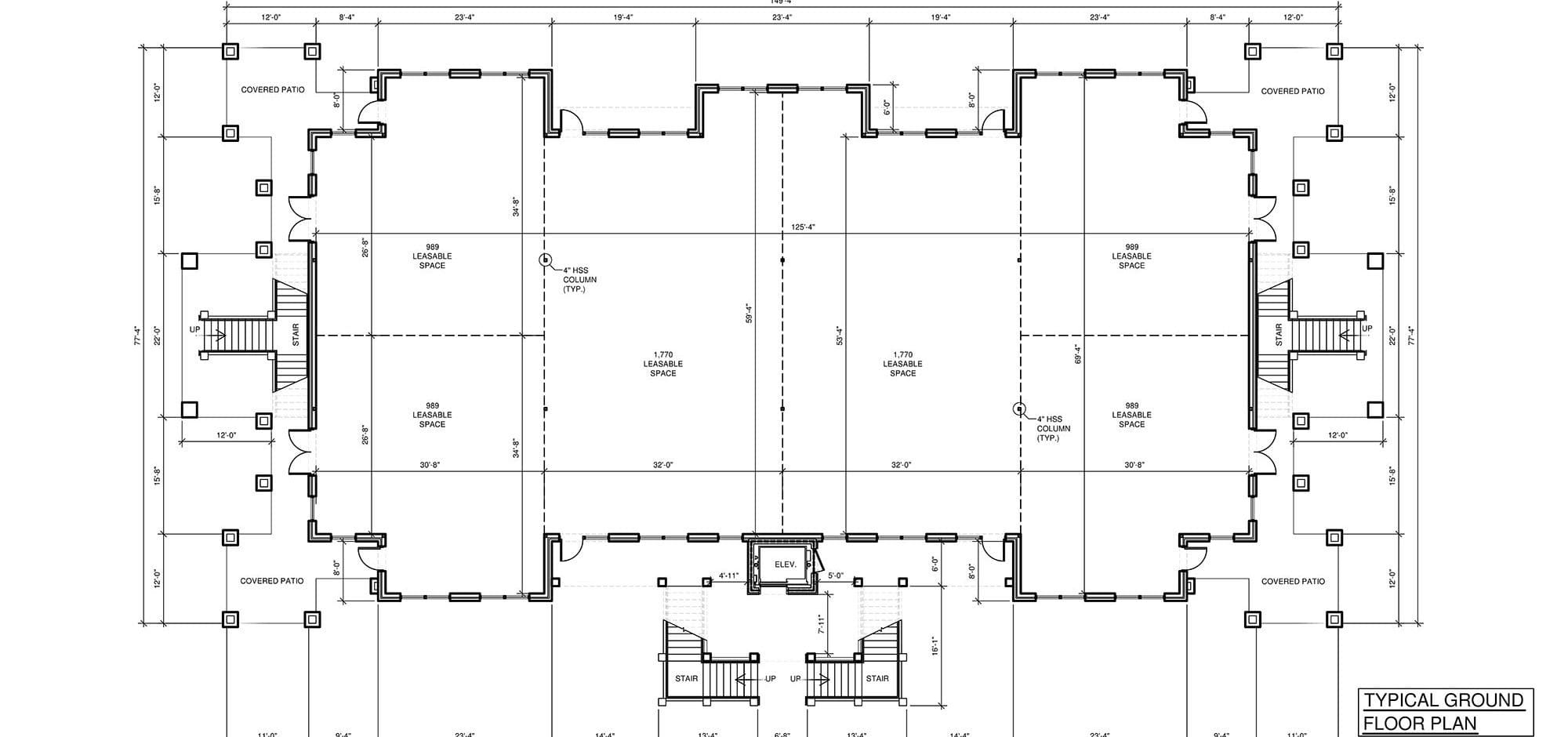 Floor plans available for commercial lease at Olive Chapel Professional Park